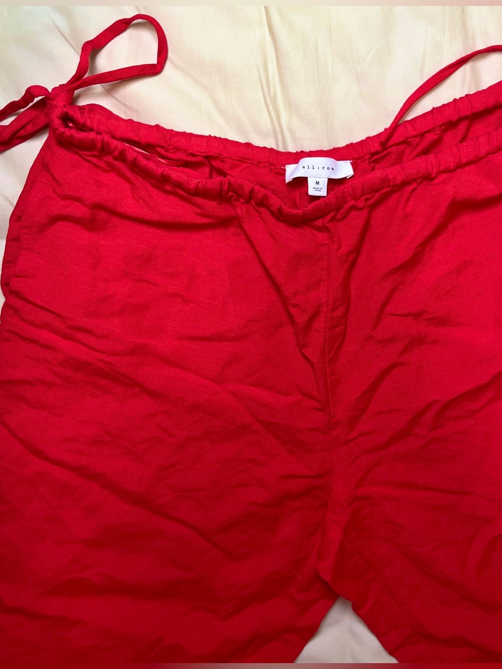 Mod Ref Red Linen Pants - Picture 5 of 7